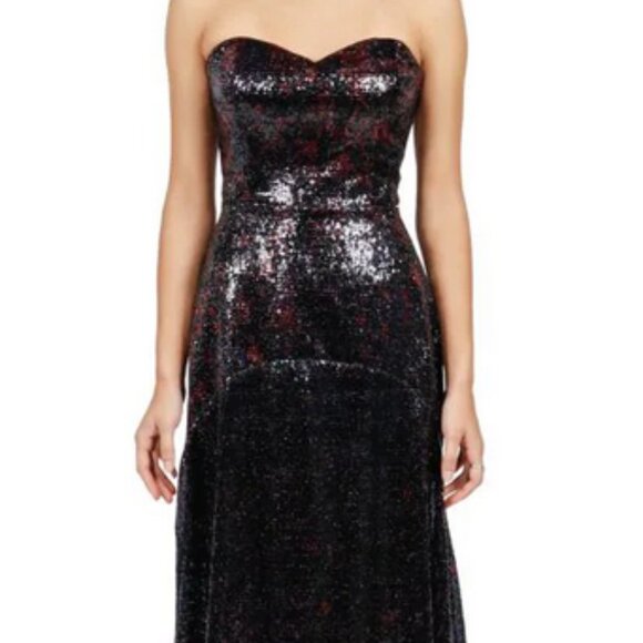 Rene Ruiz Collection Sweetheart Sequin Column Gown - Picture 1 of 3
